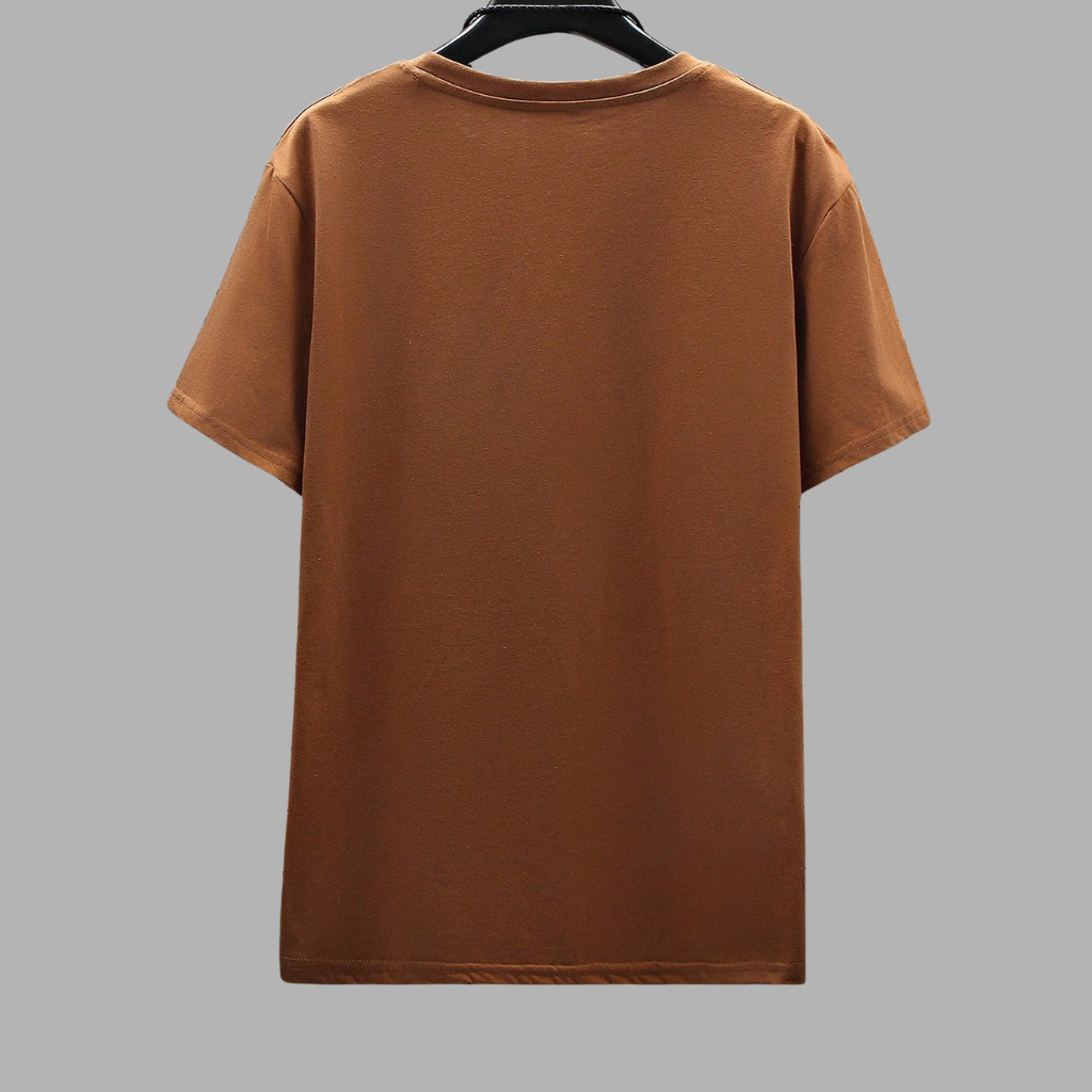 Short Sleeve Round Design T Shirt For Men