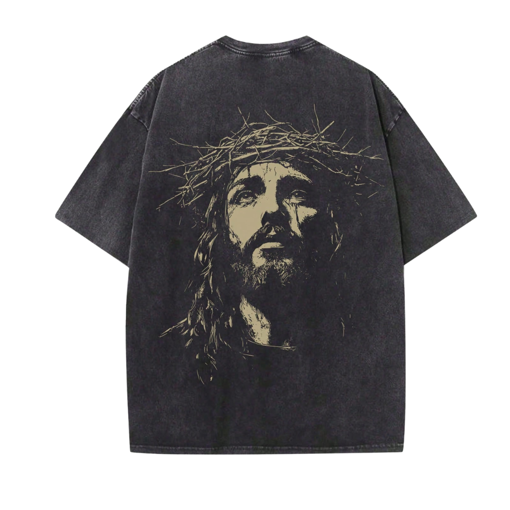 Graphic Printed Vintage Themed T Shirt For Men