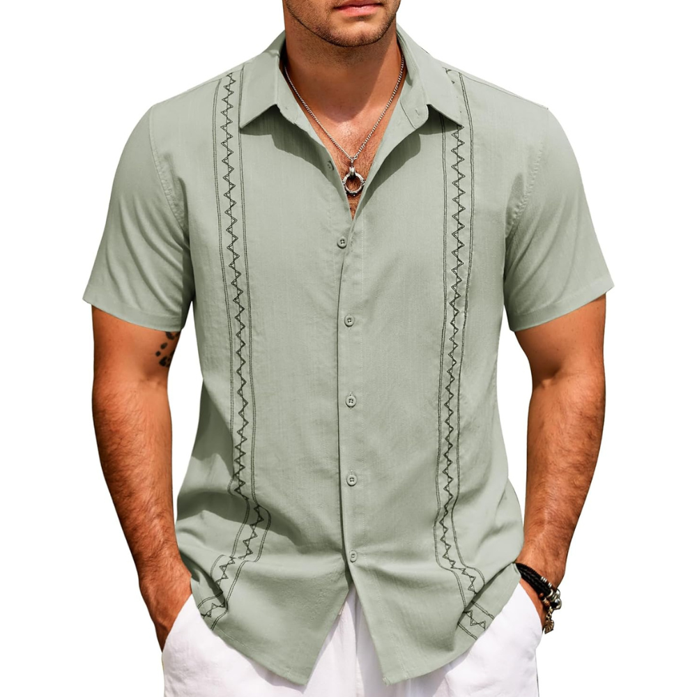 Summer Beach Button Down Shirt