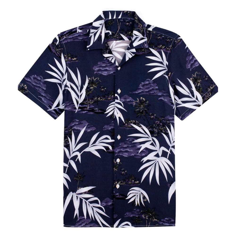 Tropical Hawaiian Casual Vacation Button Shirt