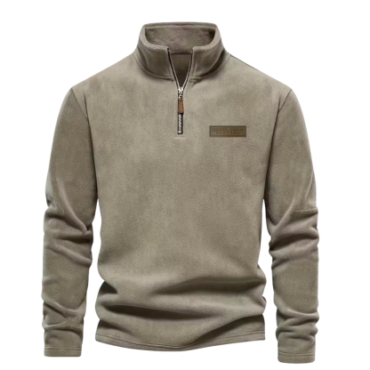 Half Zip Thermal Fleece Winter Sweater For Men