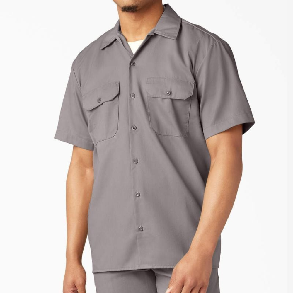 Casual Short Sleeve Classic Fit Plain Shirt For Men