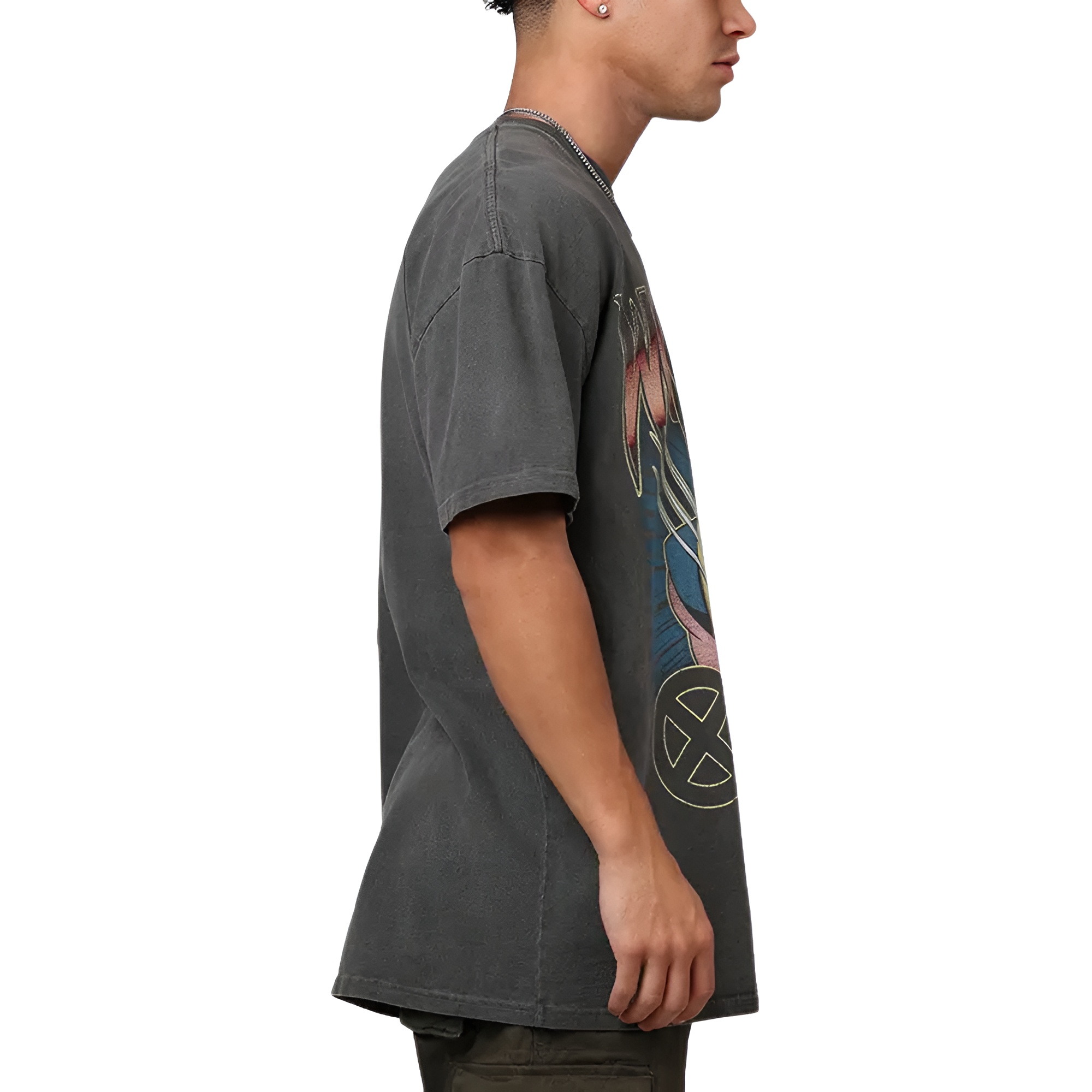 Marvel X-Men Wolverine Heavyweight T-Shirt Black Wash