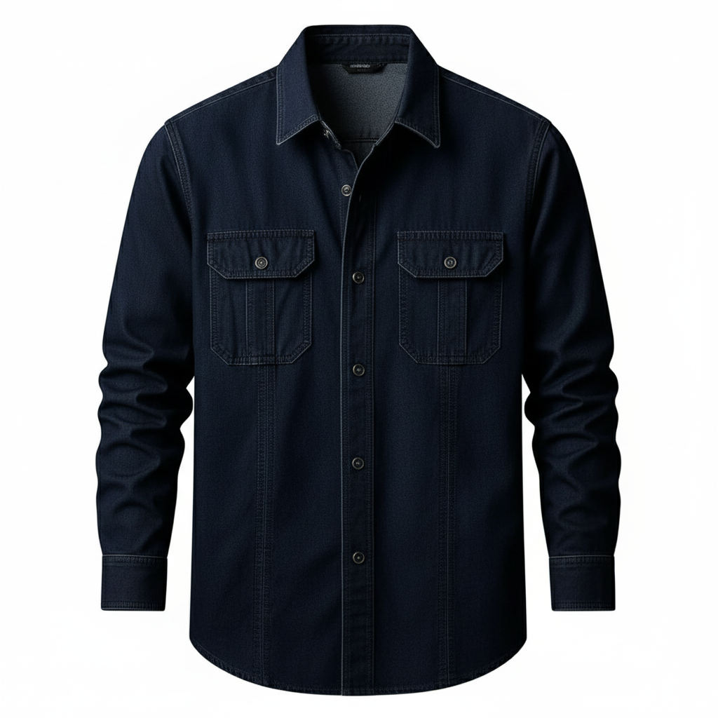 Utility Shirt With Front Button For Men