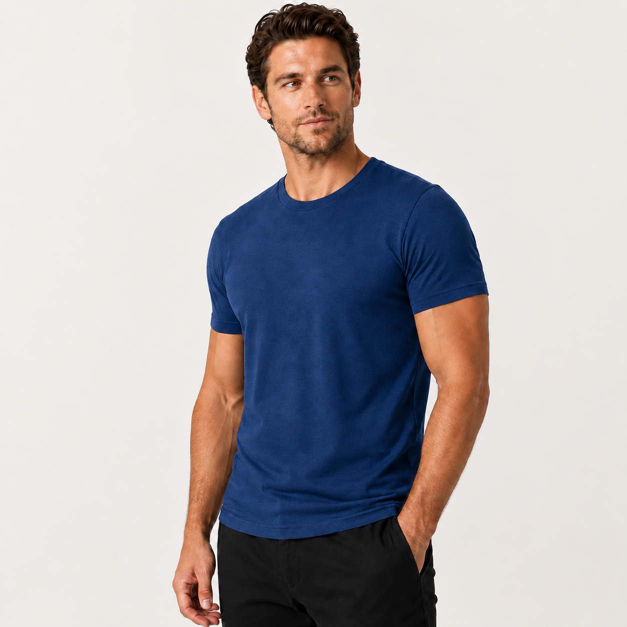 Short Sleeve Crew Style T Shirts For Men