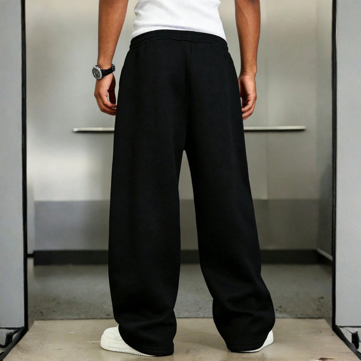 Loose Casual Wide Lounge Pants With Drawstring For Men