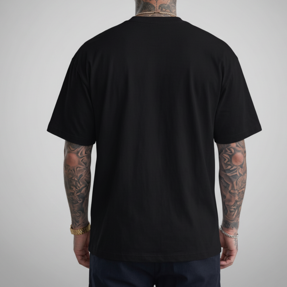 Letter Print Round Short Sleeve Tee Shirt For Men