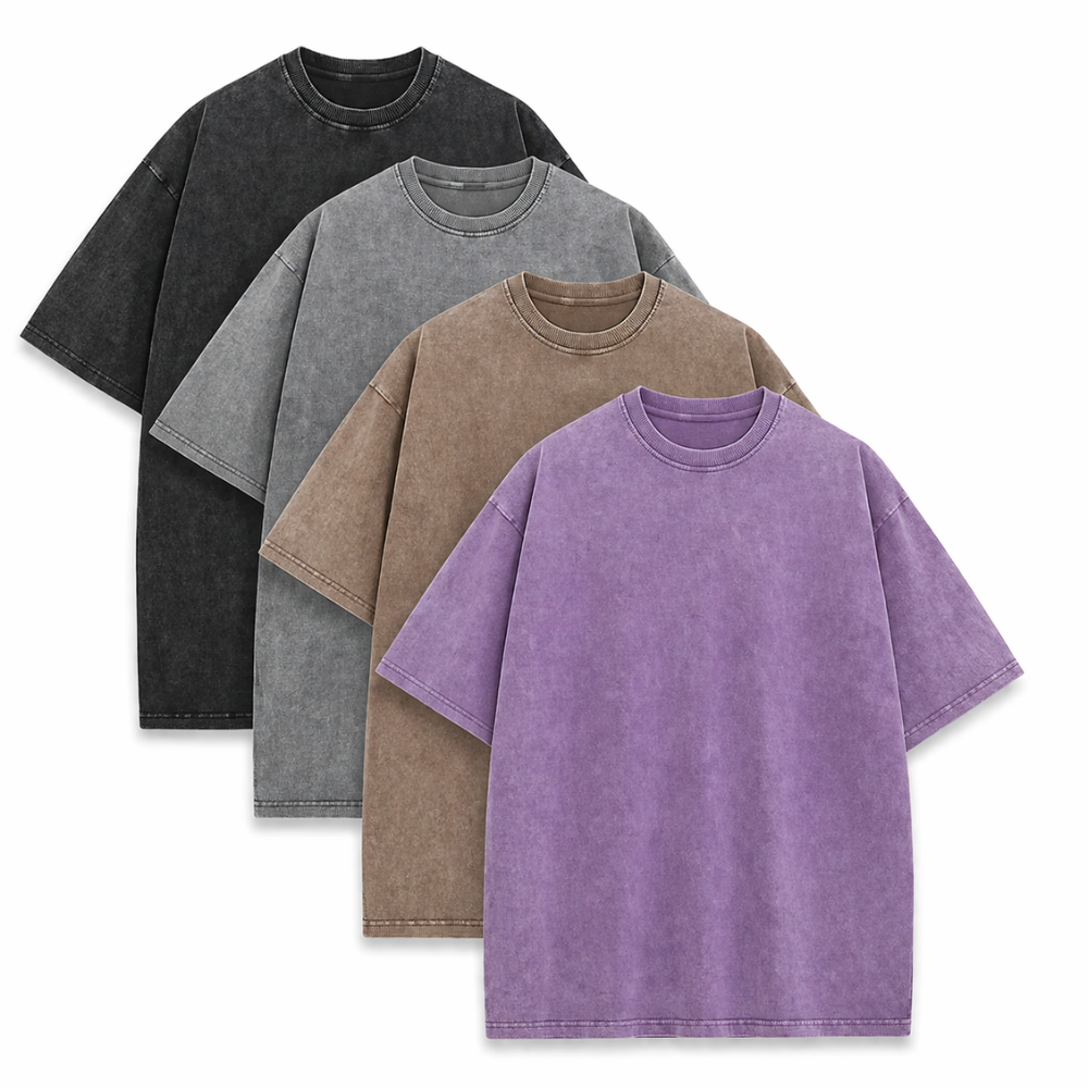 Oversized Vintage Wash Casual Daily Wear T Shirt For Men