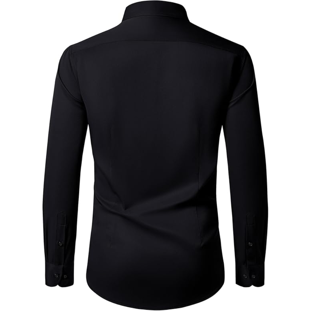 Sleeve And Stretch Wrinkle Dress Shirt Long Sleeve For Men