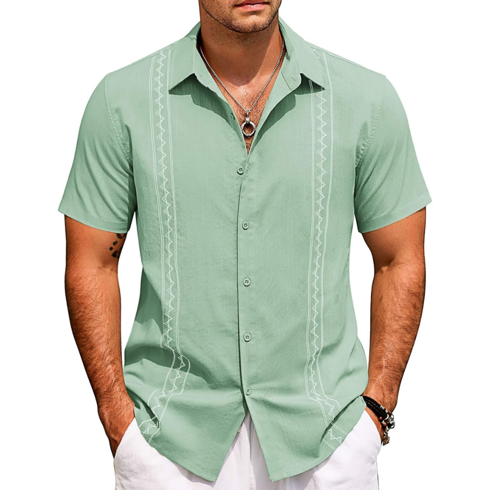 Summer Beach Button Down Shirt