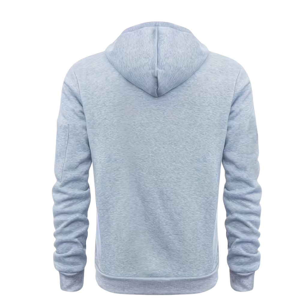Casual Half Zip Winter Hoodie For Men