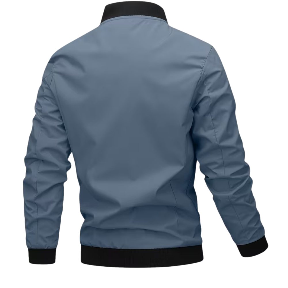 Letter Embroidered Bomber Jacket For Men