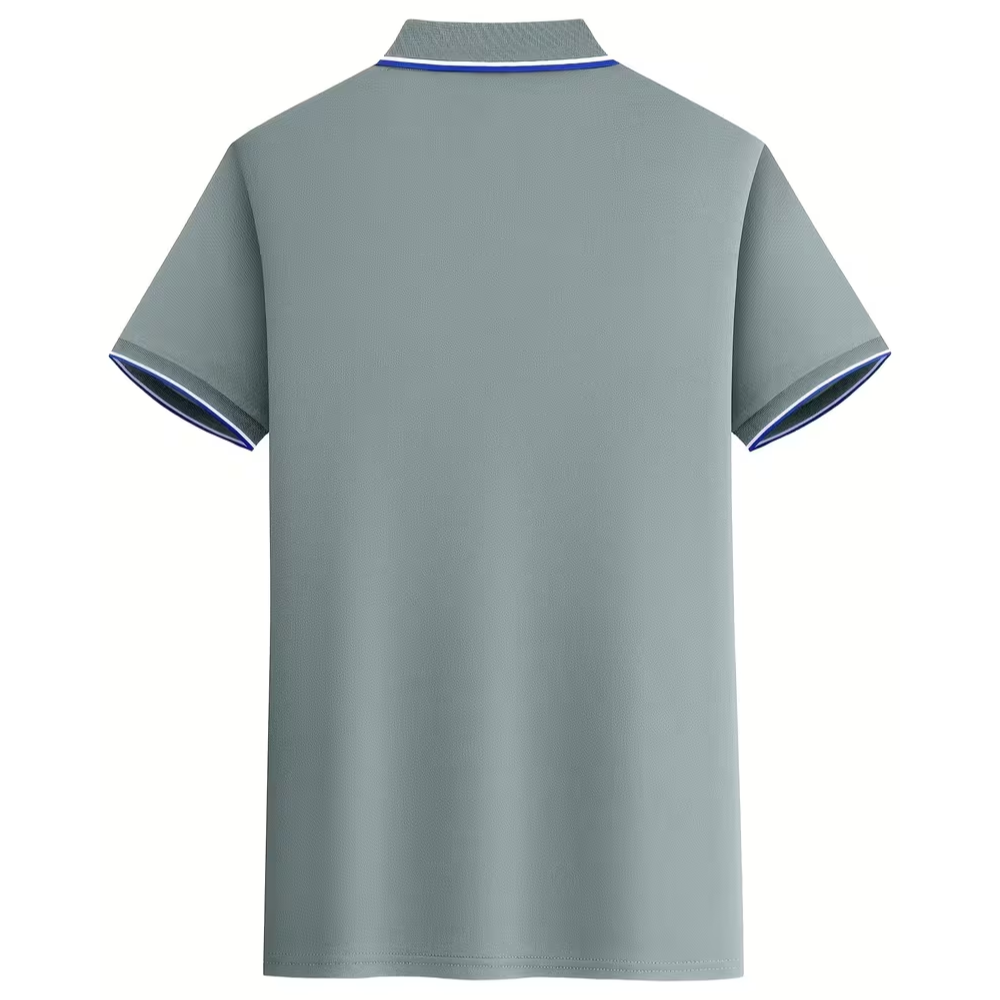 Classic Button Up Collar Polo Shirt For Business Casual Wear For Men