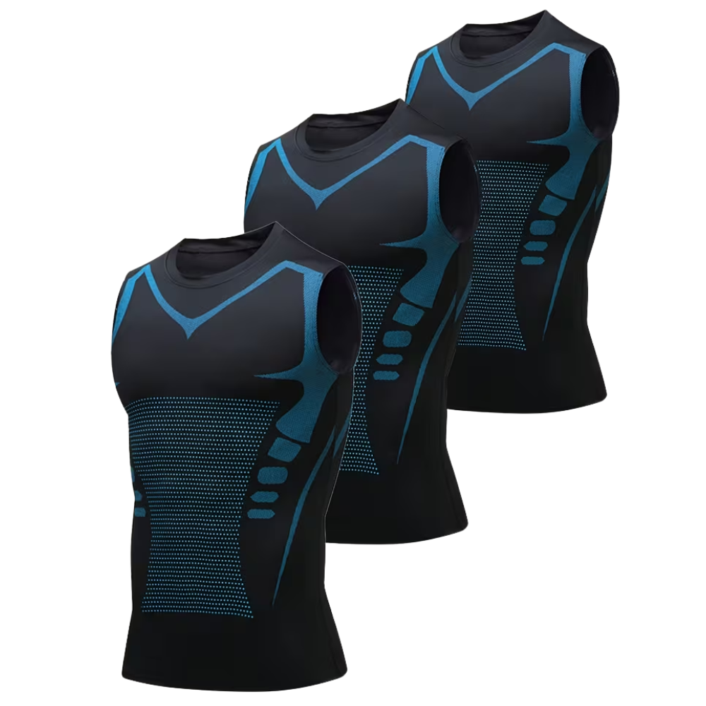 Pack Of 3 Athletic Compression Tank Tops For Sports Training For Men