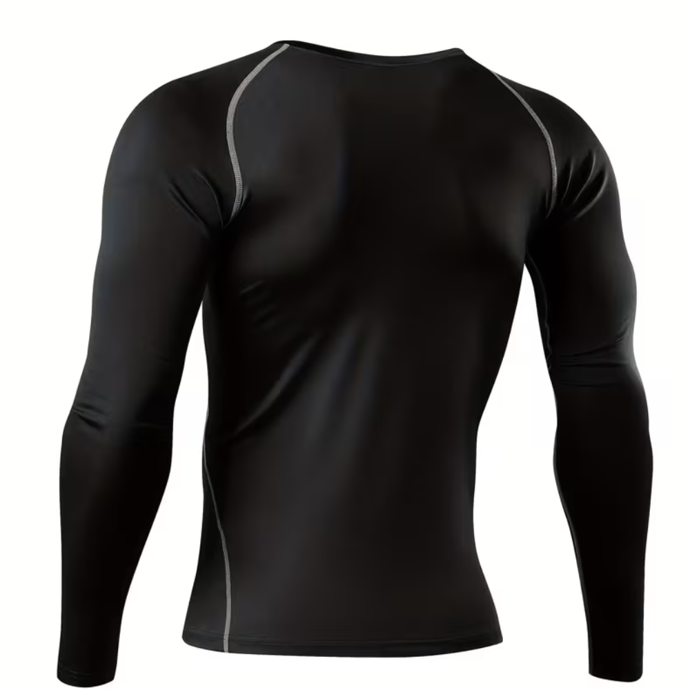 Long Sleeve Compression Workout Base Layer Shirt For Sports Men