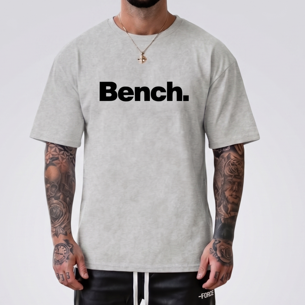 Letter Print Round Short Sleeve Tee Shirt For Men