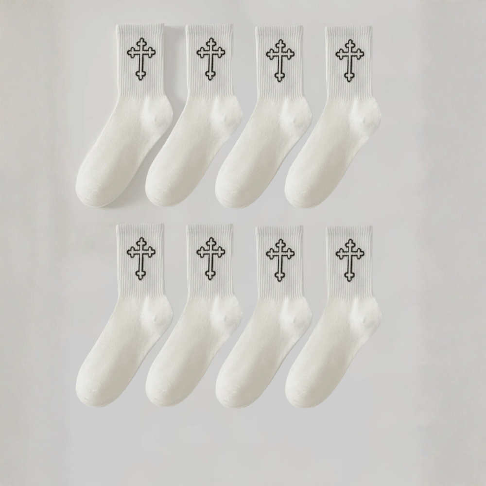 [Copy]Stretch Striped Mid Calf Sports Socks