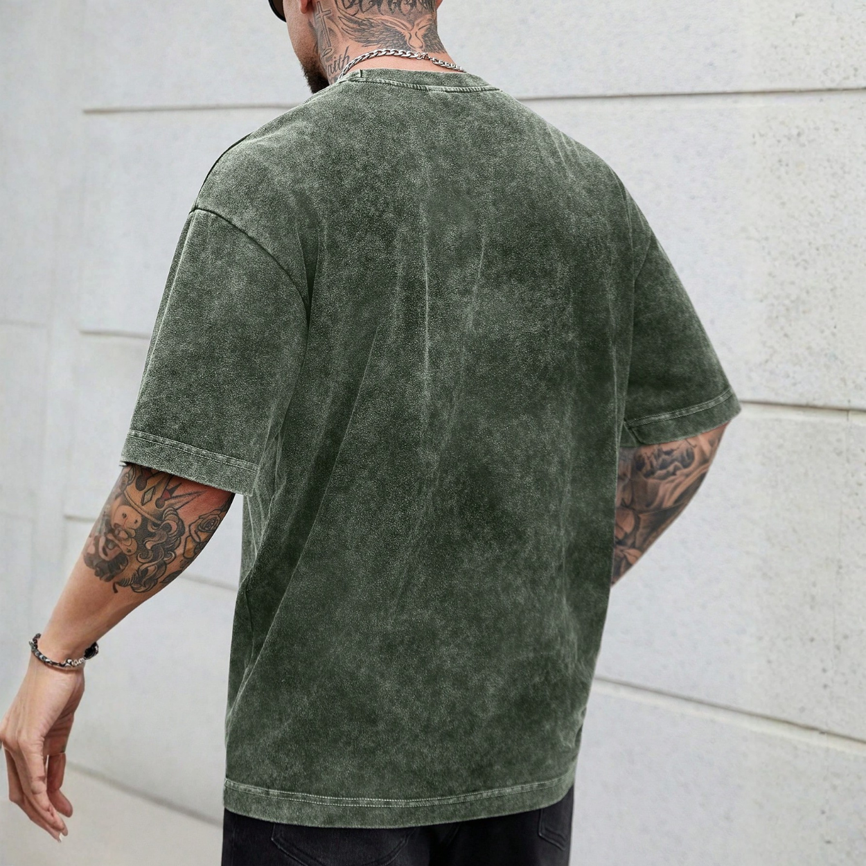 Casual Washed Short Sleeve T Shirt For Men