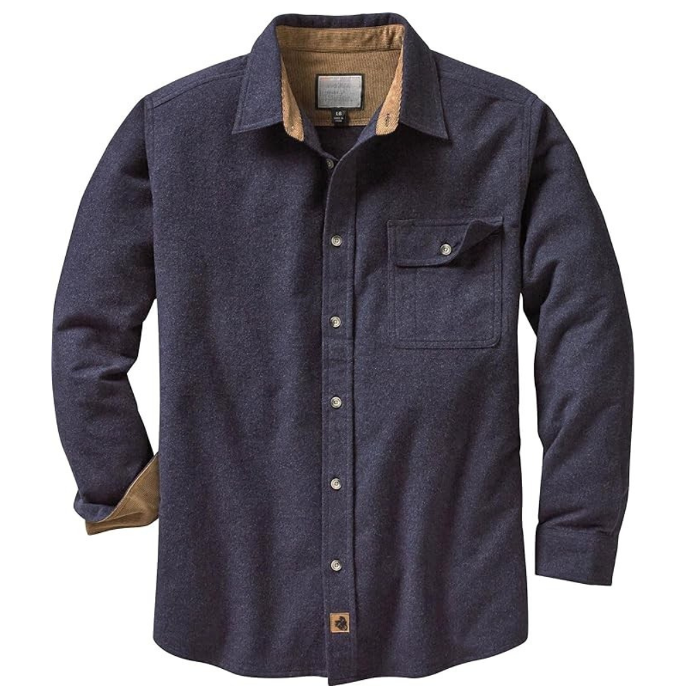 Sleeve And Button Down Flannel Shirt Long Sleeve For Men