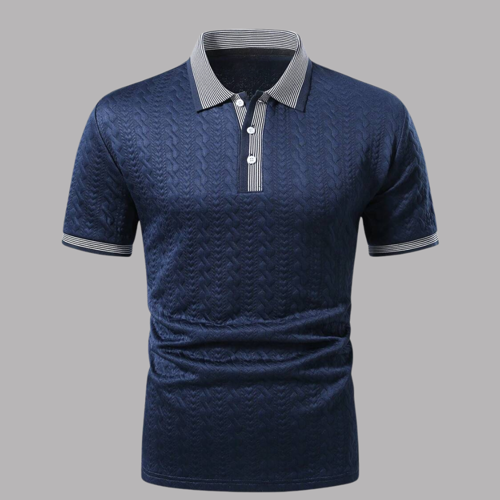 Colorblock Short Sleeve Casual Travel Polo Shirt