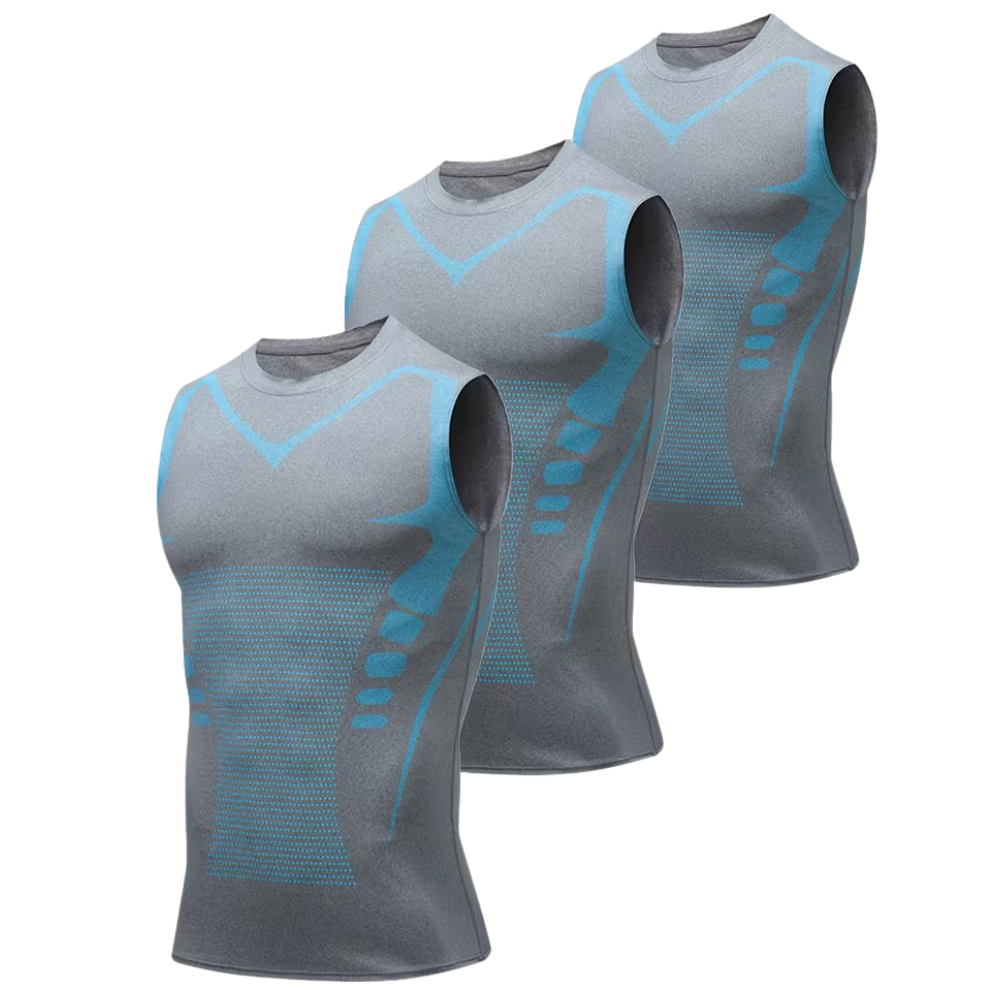Pack Of 3 Athletic Compression Tank Tops For Sports Training For Men