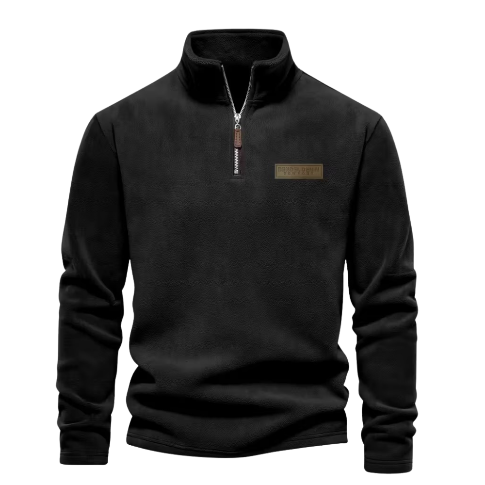 Half Zip Thermal Fleece Winter Sweater For Men