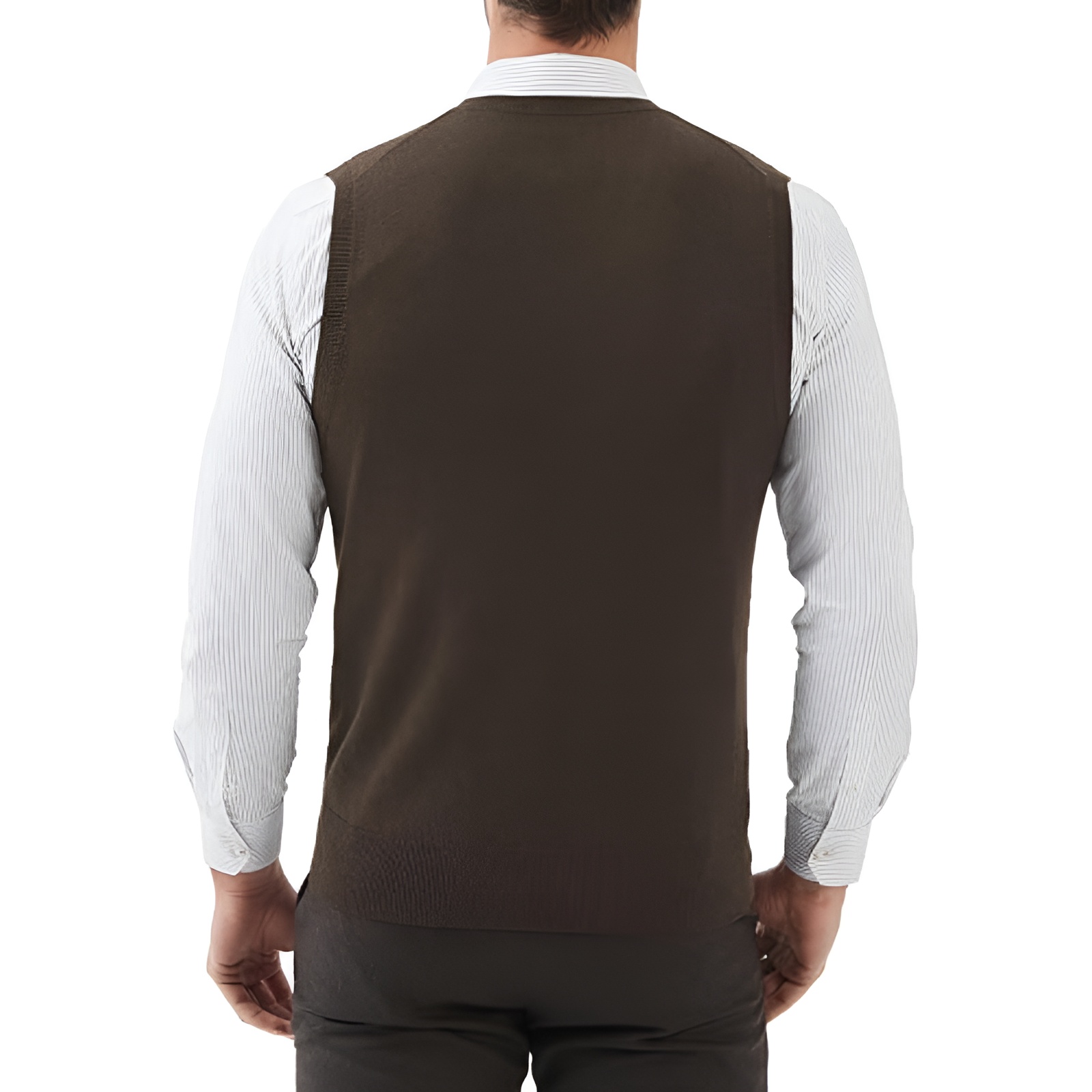 Wool Blend Knit Pullover Sweater Vest Fit For Men