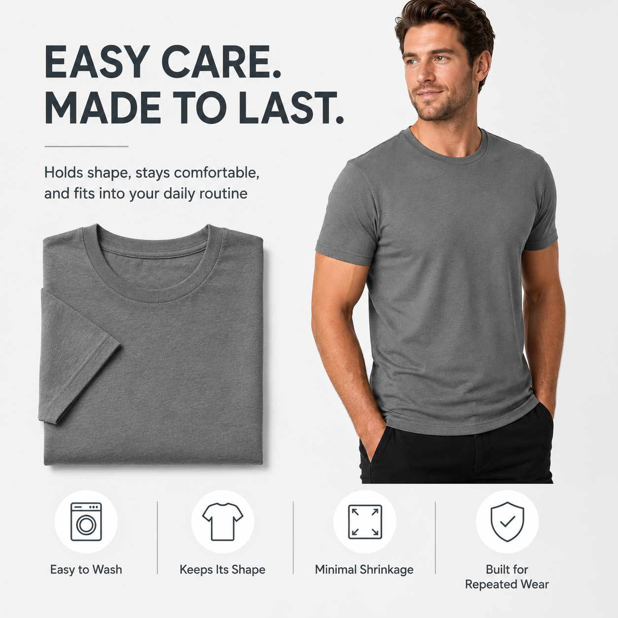 👕 LIMITED-TIME 50% OFF! ✨ Men&rsquo;s Short Sleeve Crew Neck T-Shirts