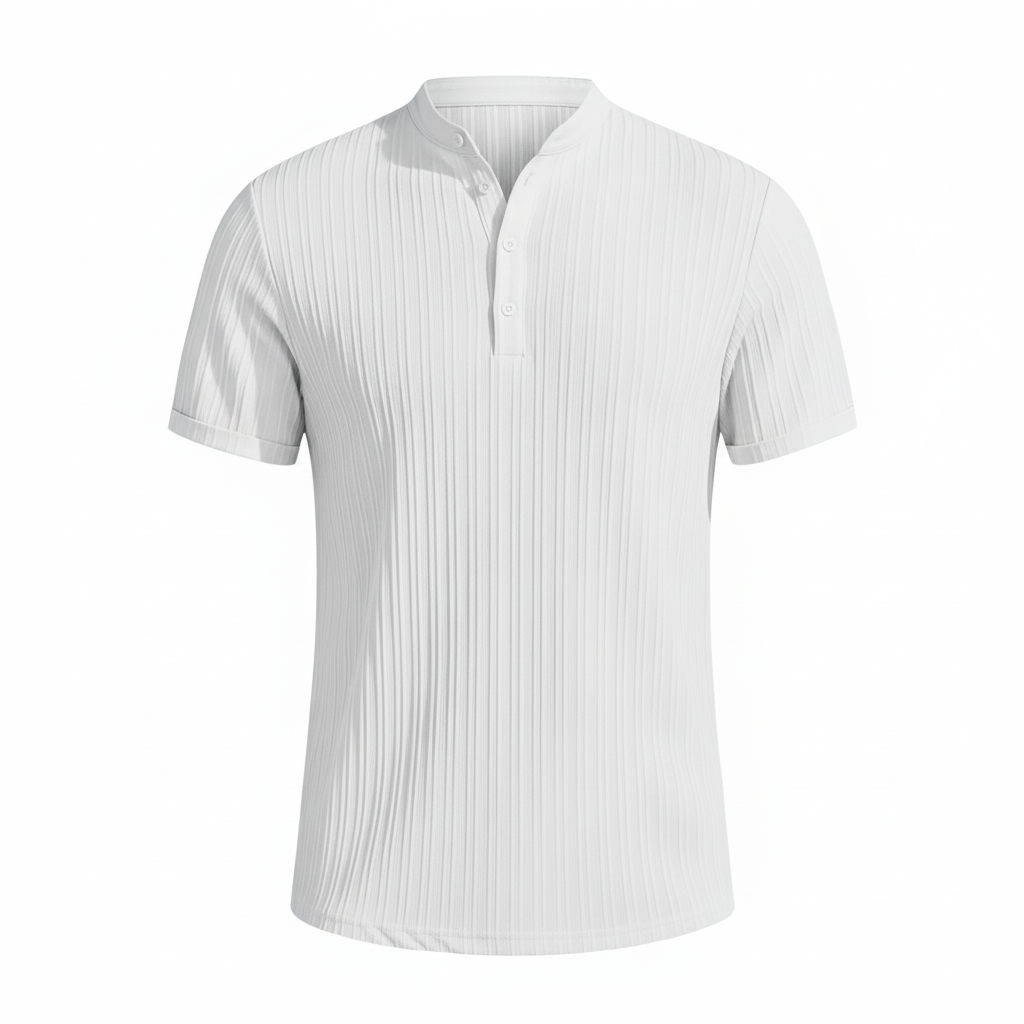 Retro Striped Linen T Shirt For Men