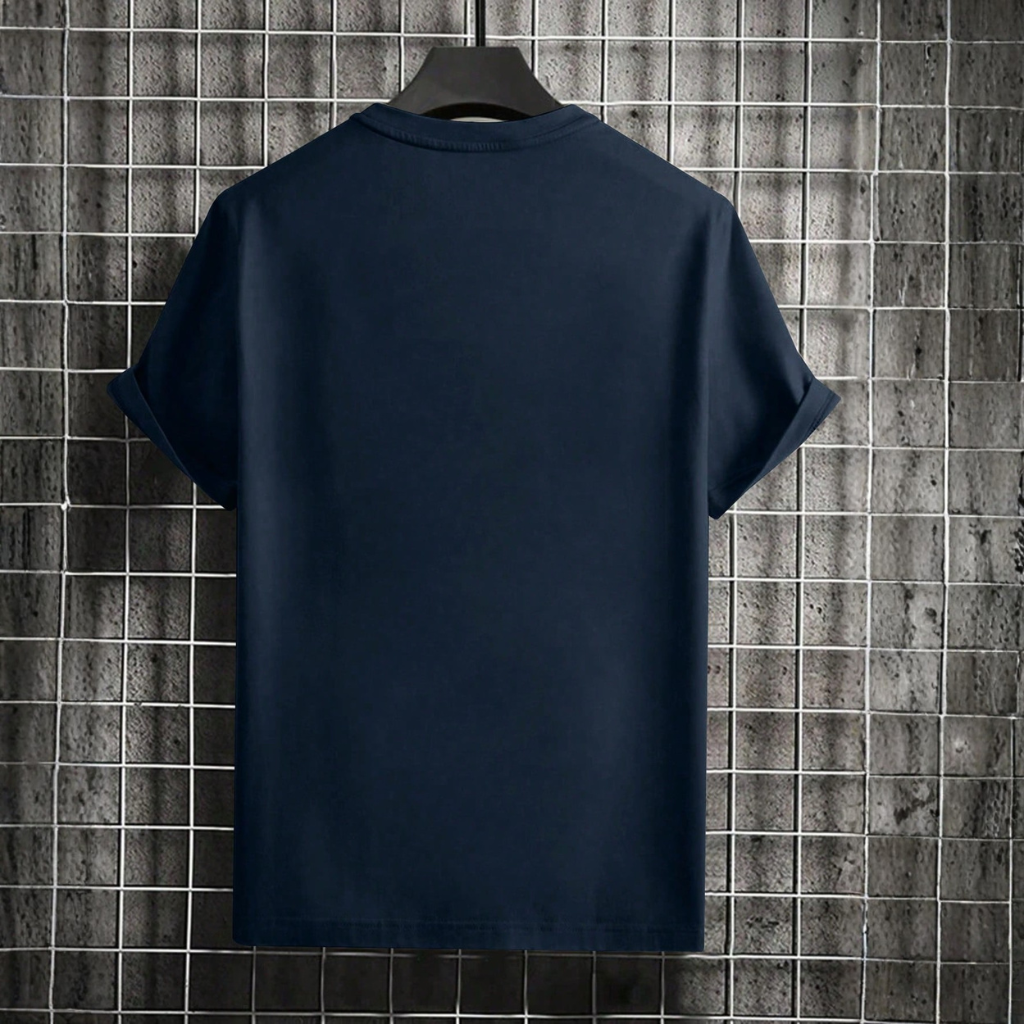 Stylized Mountain Print Lightweight Short Sleeve T Shirt For Men