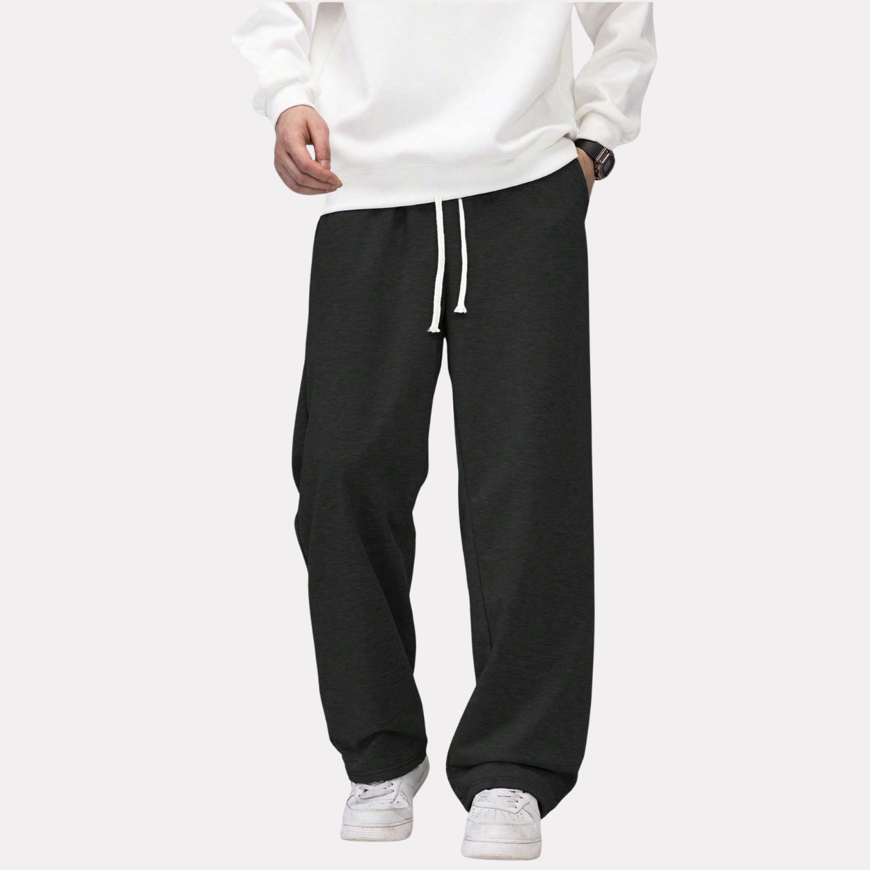 Loose Casual Wide Lounge Pants With Drawstring For Men
