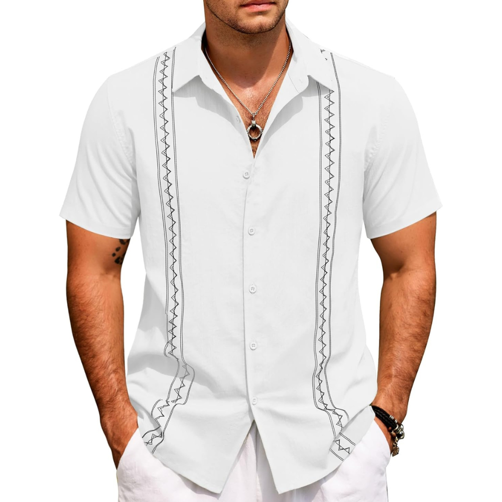 Summer Beach Button Down Shirt