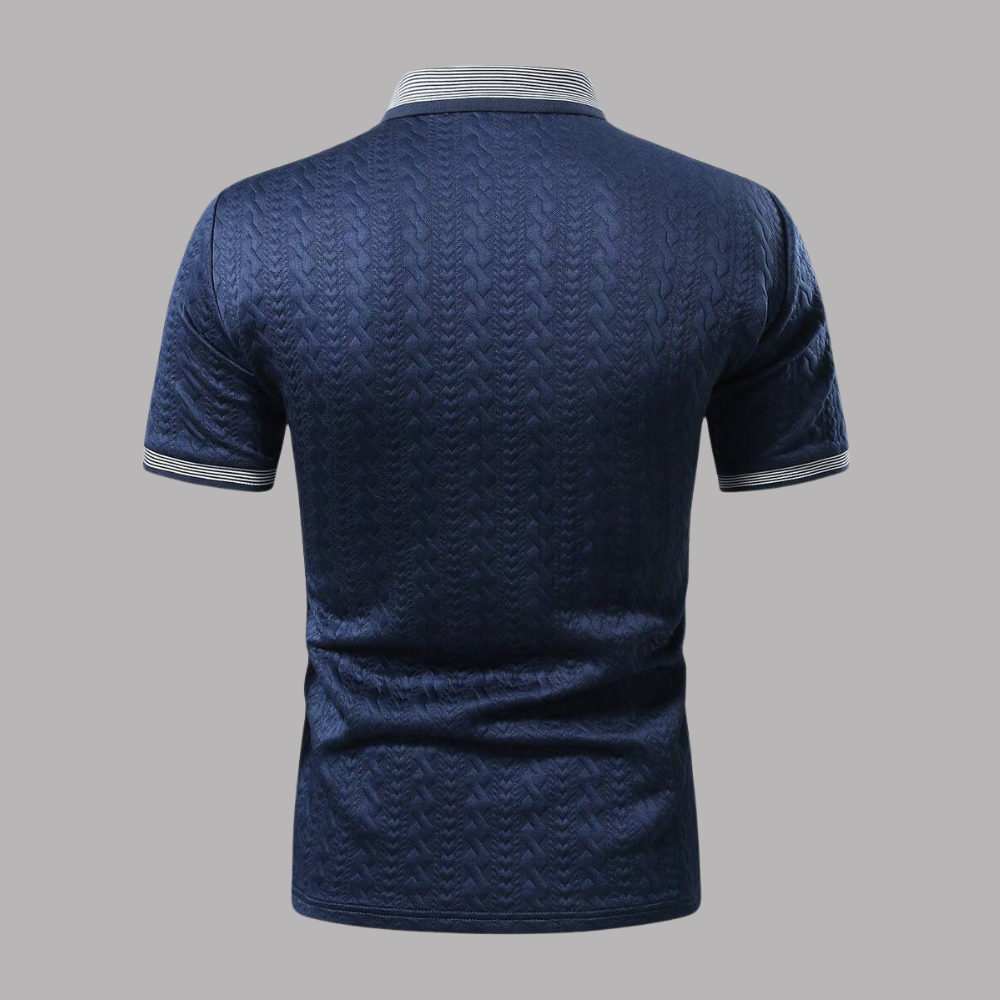 Colorblock Short Sleeve Casual Travel Polo Shirt