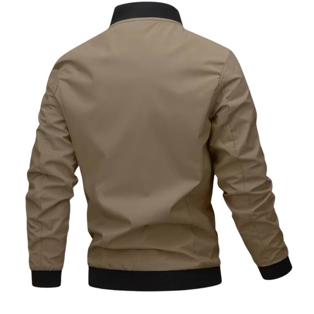 Letter Embroidered Bomber Jacket For Men