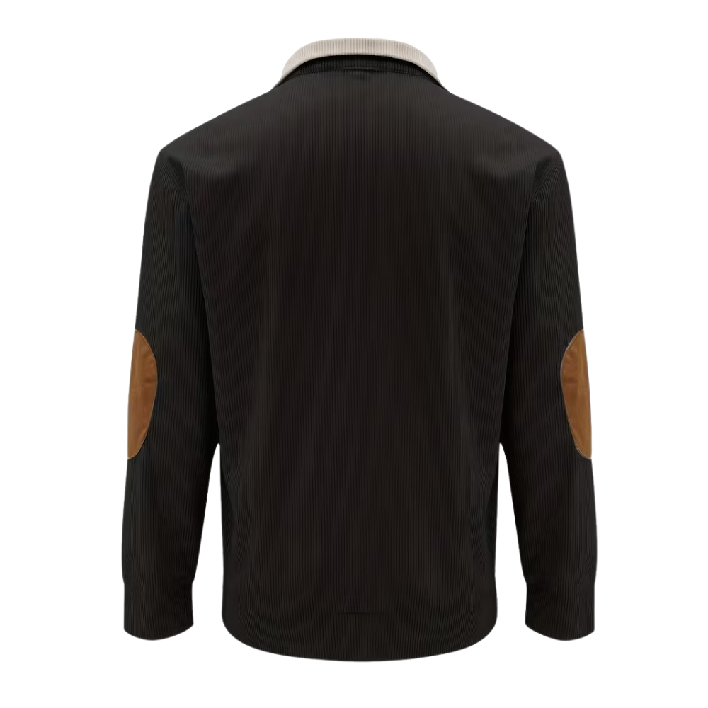 Stylish Contrast Color Long Sleeve Shirt For Men