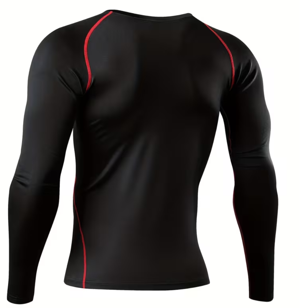 Long Sleeve Compression Workout Base Layer Shirt For Sports Men