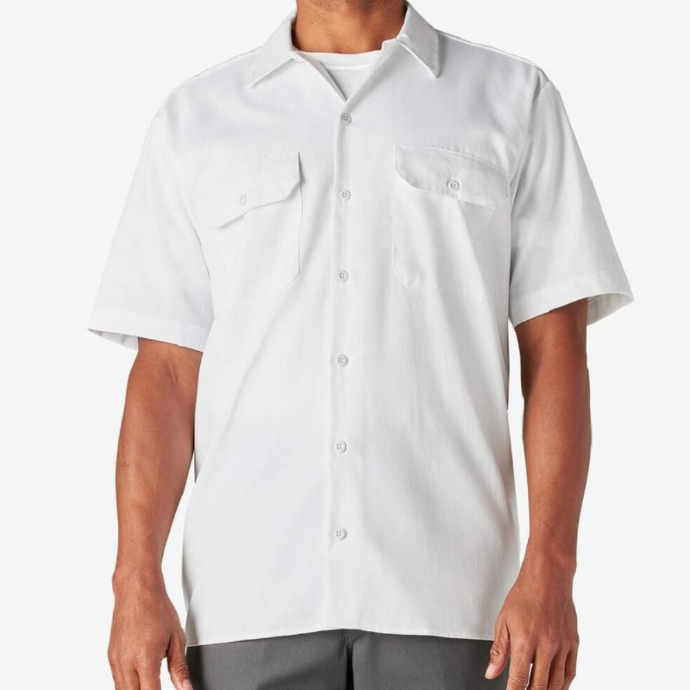Casual Short Sleeve Classic Fit Plain Shirt For Men
