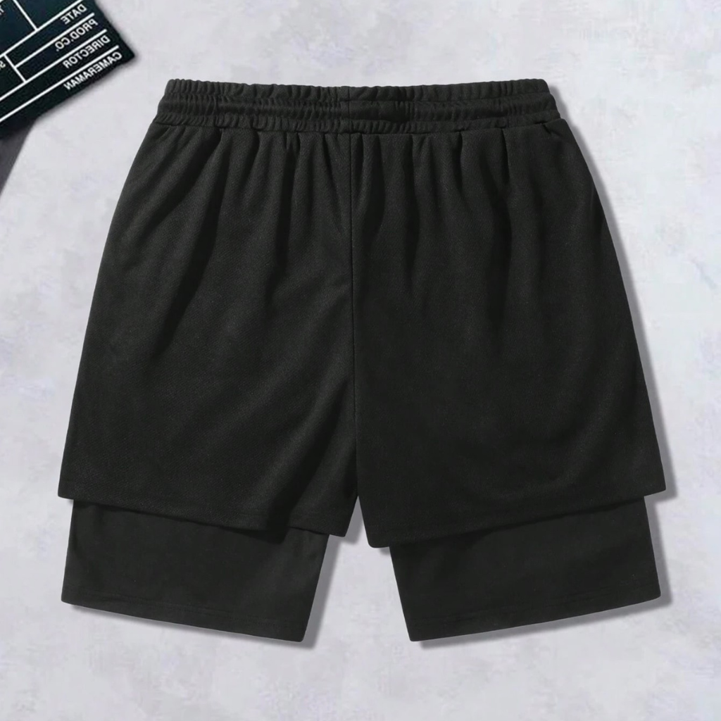 Street Style Cross Printed Shorts With Drawstring For Men
