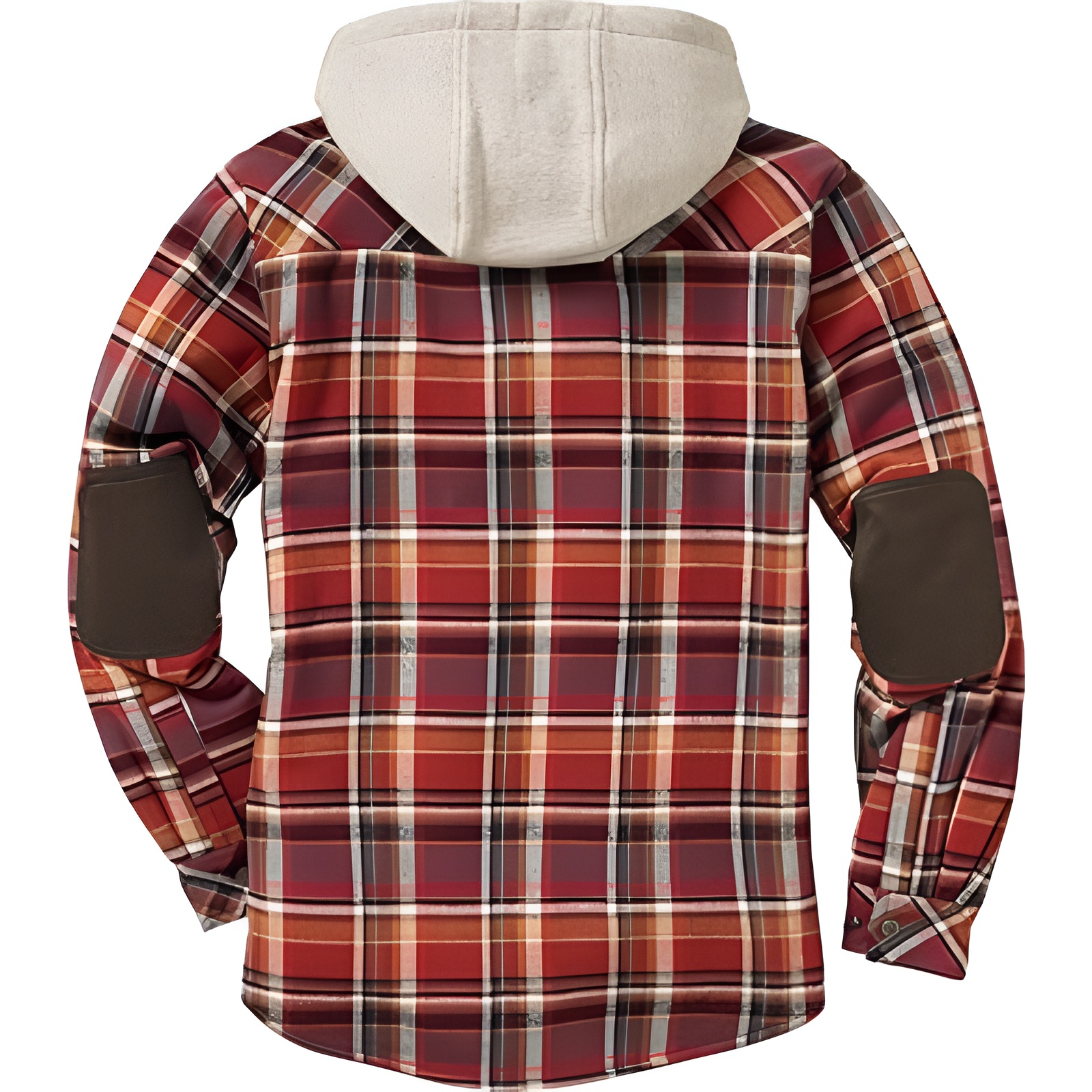 Insulated Plaid Hooded Flannel Jacket For Men