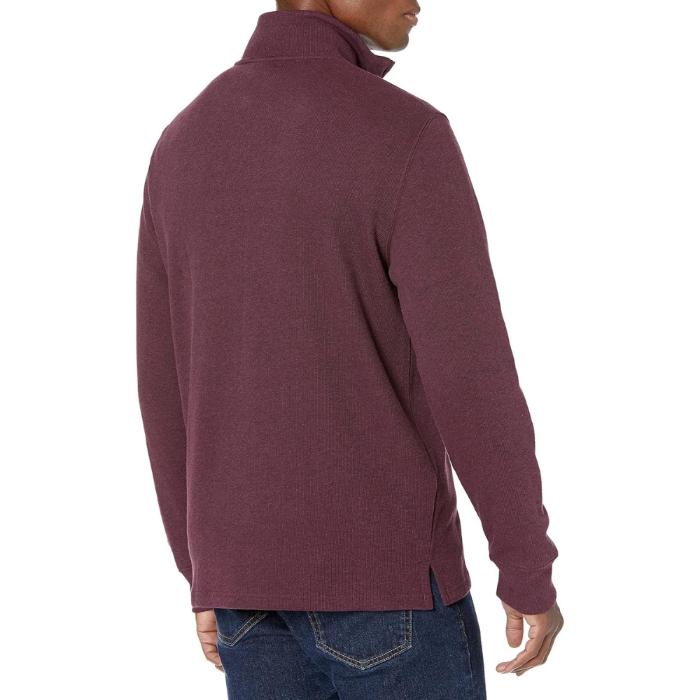 Quarter Zip French Rib Knit Sweater