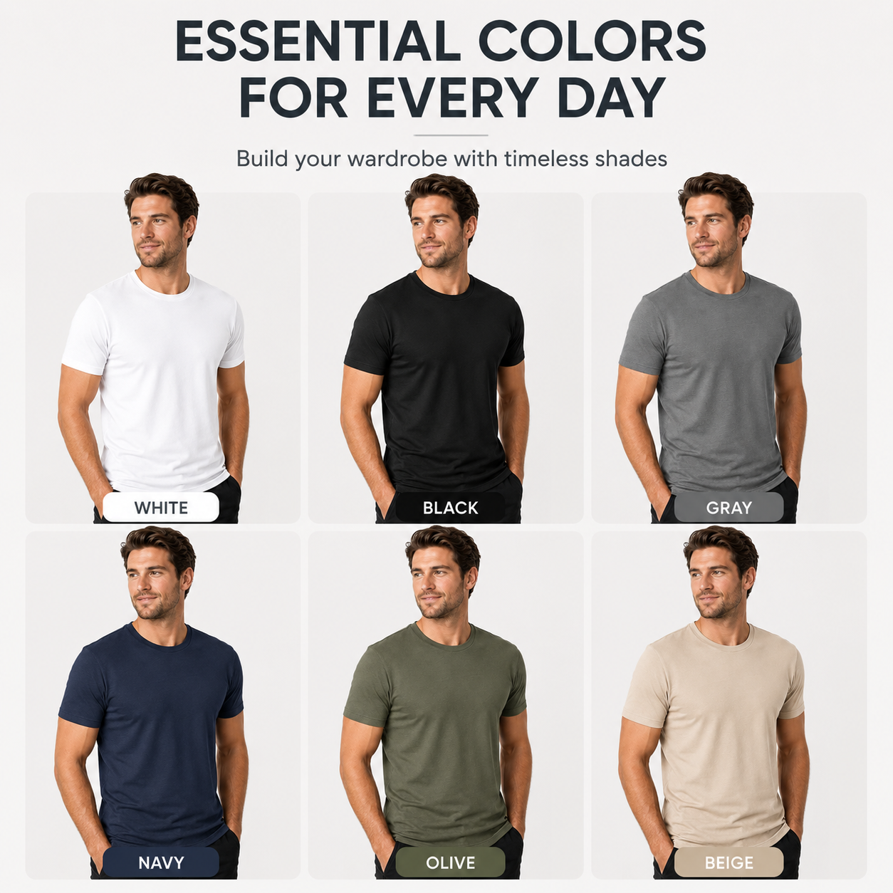 👕 LIMITED-TIME 50% OFF! ✨ Men&rsquo;s Short Sleeve Crew Neck T-Shirts