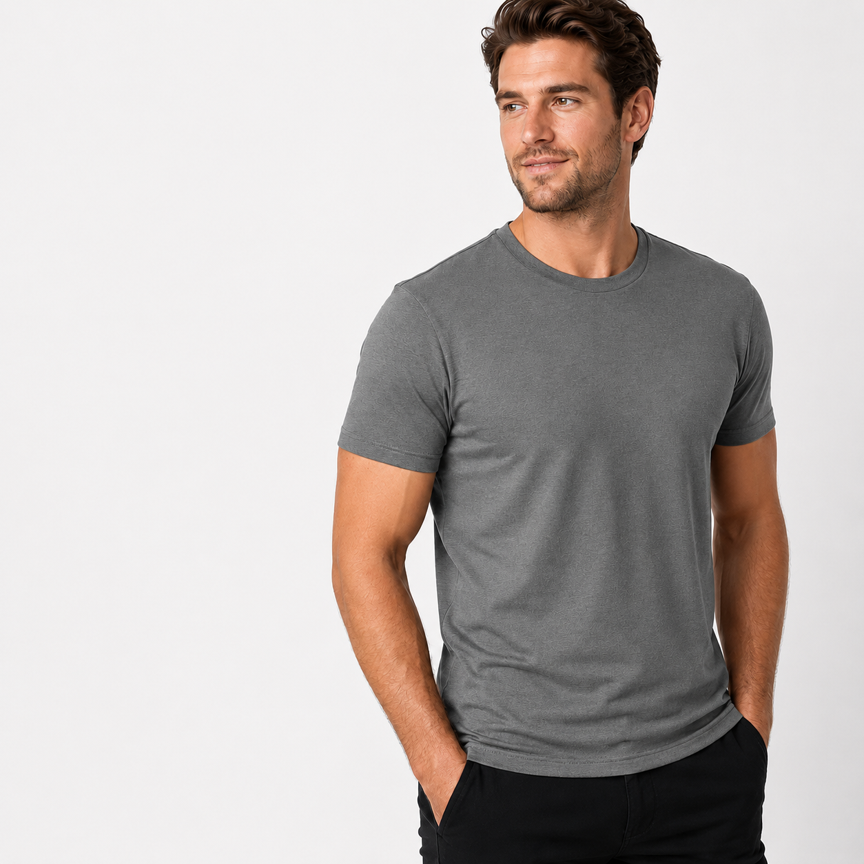 Short Sleeve Crew Style T Shirts For Men
