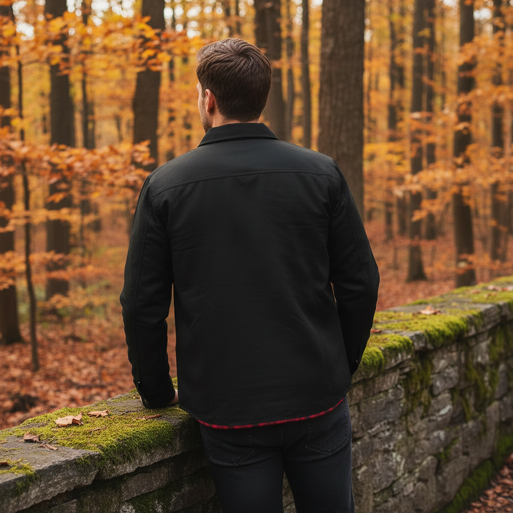 Flannel Plaid Lined Jacket