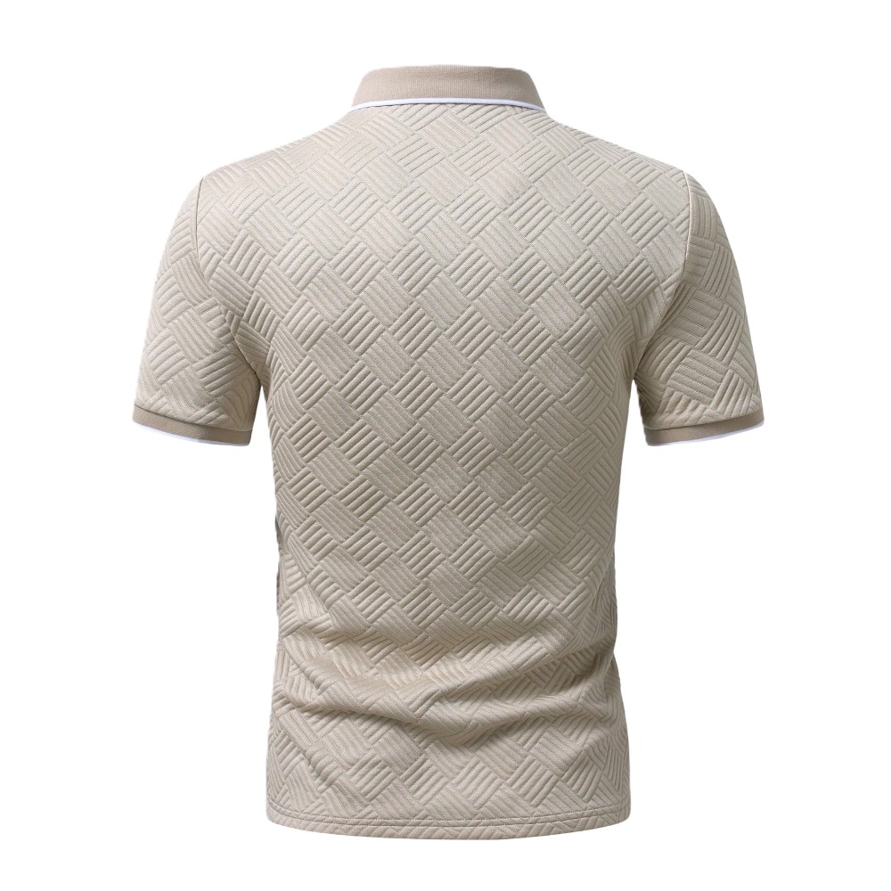 Casual Patch Up Half Placket Polo T Shirt For Men