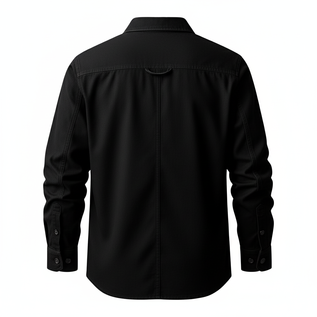 Utility Shirt With Front Button For Men