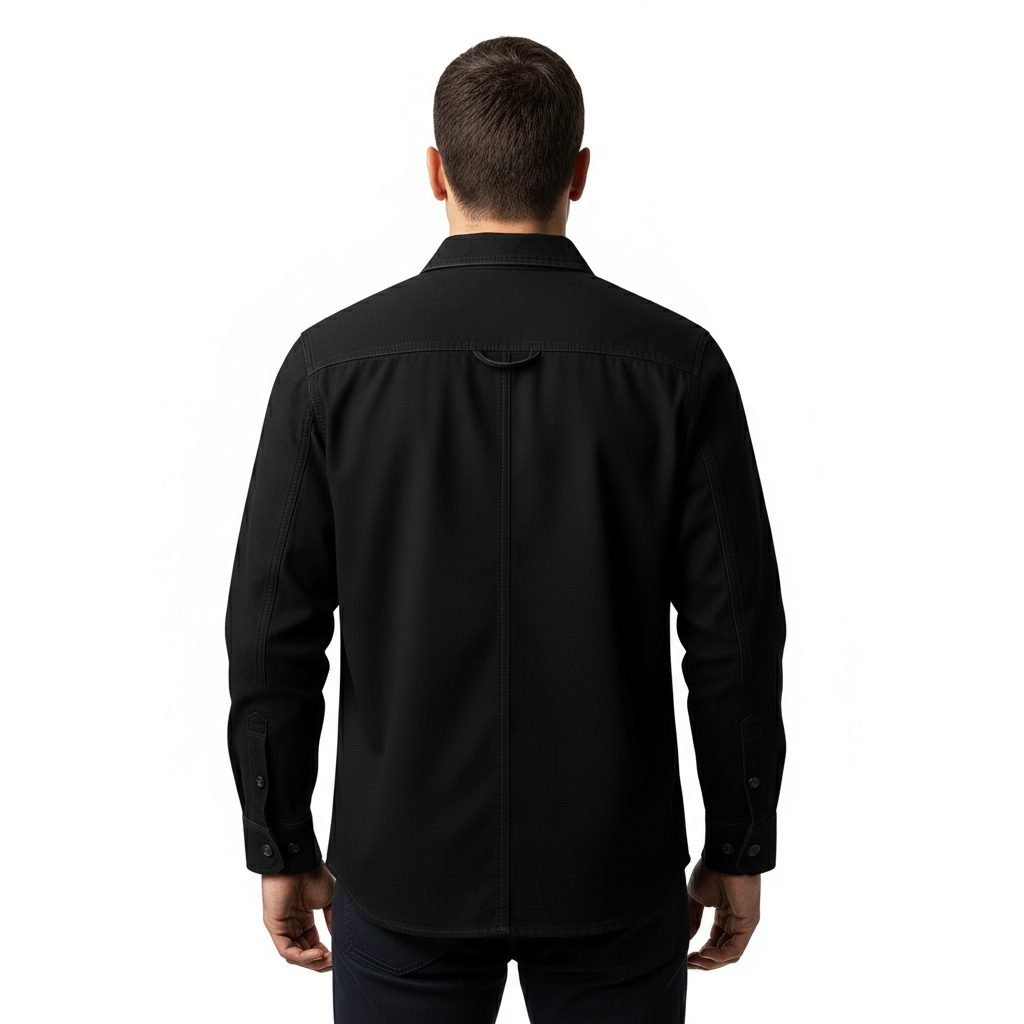 Utility Shirt With Front Button For Men