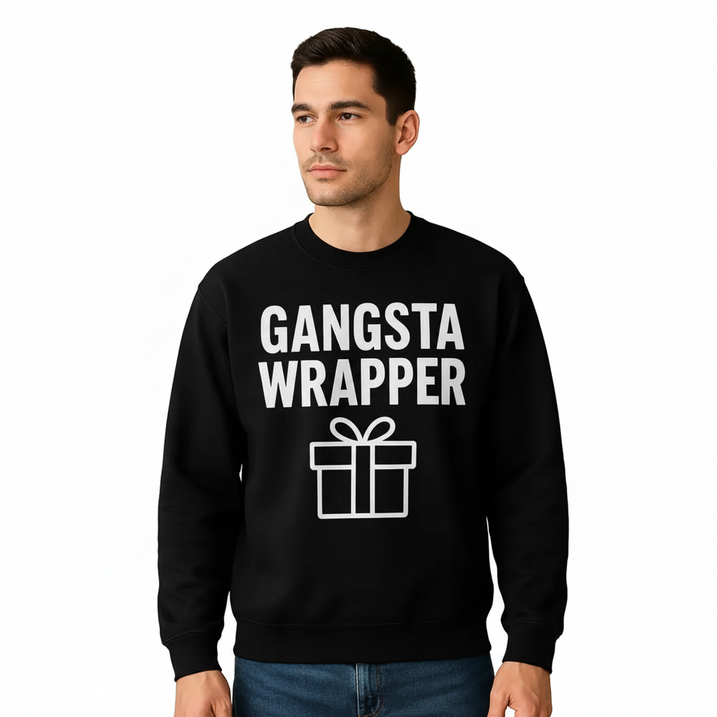 Gangsta Wrapper Graphic Printed Sweatshirt