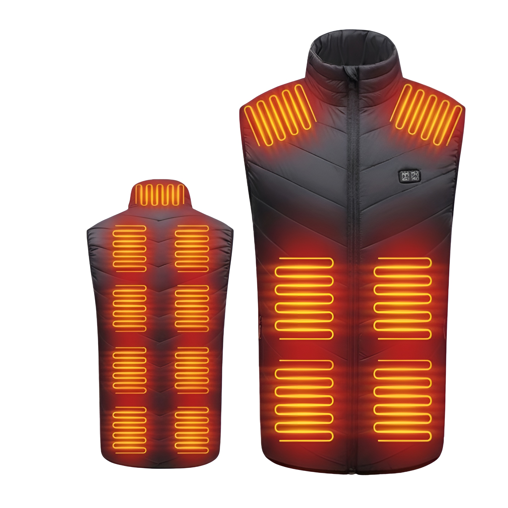 Adjustable Heated Vest With Fifteen Smart Heating Zones