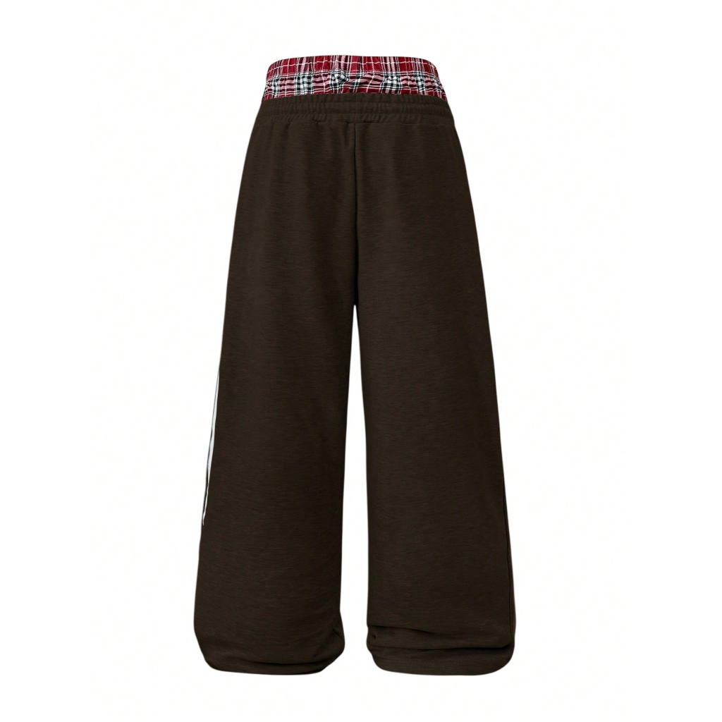 Loose Fleece Drawstring Sweatpants With Wide For Men