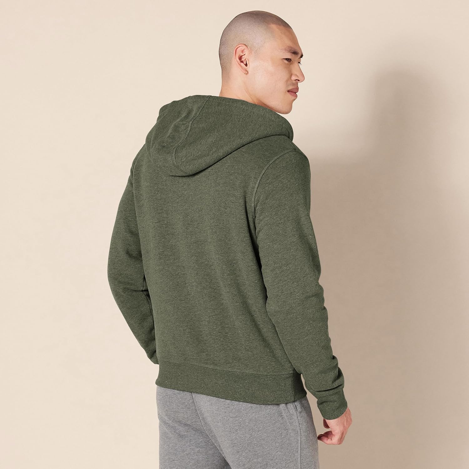 Hoodie For Men, Sherpa-Lined Full-Zip Fleece Sweatshirt
